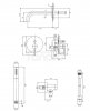 OMNIRES System wannowy podtynkowy grafit  SYSYW01GR